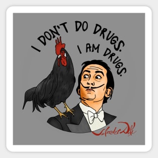 Salvador Dali IS Drugs Sticker